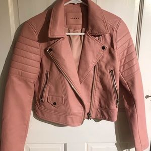 BlankNYC Pink Leather Jacket XS